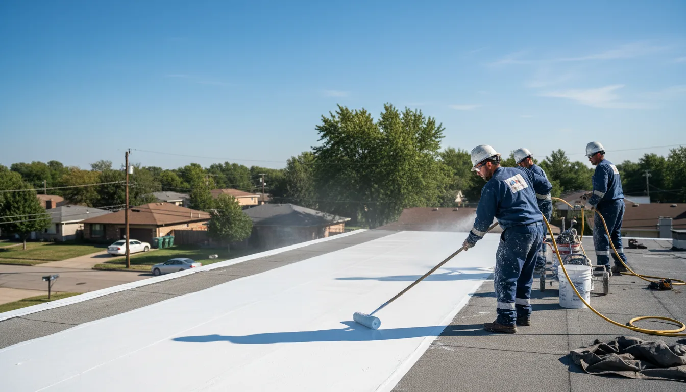 Commercial roof coating in Burton, TX near me